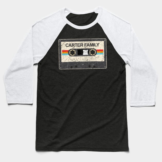 kurniamarga vintage cassette tape the Carter Family Baseball T-Shirt by kurniamarga.artisticcolorful